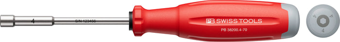 PB Swiss SwissGrip Evo Socket Screwdriver for Hex Screws 4 x 70mm