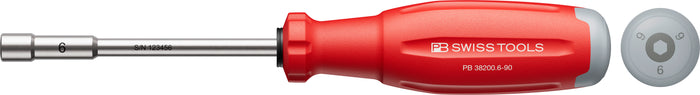 PB Swiss SwissGrip Evo Socket Screwdriver for Hex Screws 6.0 x 90mm