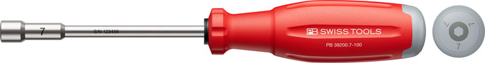 PB Swiss SwissGrip Evo Socket Screwdriver for Hex Screws 7.0 x 100mm