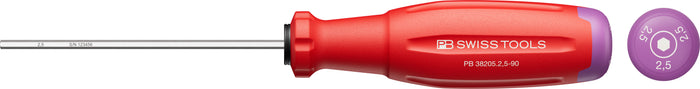 PB Swiss SwissGrip Evo Screwdriver for Hex Socket Screws 2.5 x 90mm