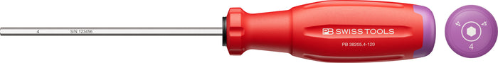 PB Swiss SwissGrip Evo Screwdriver for Hex Socket Screws 4.0 x 120mm