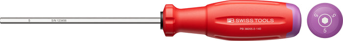 PB Swiss SwissGrip Evo Screwdriver for Hex Socket Screws 5.0 x 140mm