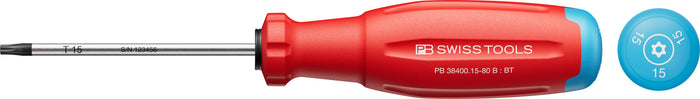 PB Swiss SwissGrip Evo Torx Screwdriver with Bore Hole TX15 x 80mm