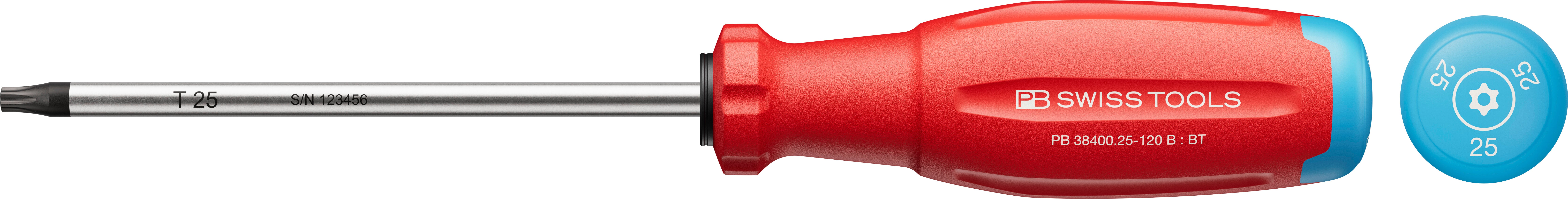 PB Swiss SwissGrip Evo Torx Screwdriver with Bore Hole TX25 x 120mm For ...