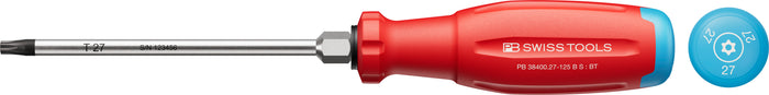 PB Swiss SwissGrip Evo Torx Screwdriver with Bore Hole & Hex Wrench Section TX27 x 125mm