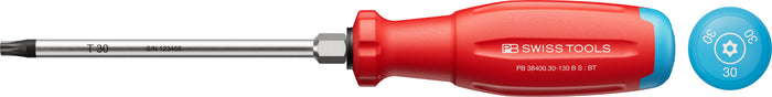 PB Swiss SwissGrip Evo Torx Screwdriver with Bore Hole & Hex Wrench Section TX30 x 130mm