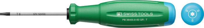 PB Swiss RainBow SwissGrip Evo Torx Screwdriver TX8 x 60mm Green