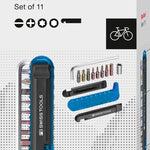 PB Swiss 470 Blue BikeTool Pocket Tool with 9 Screwdriving Tools & 2 Tyre Levers in Cardboard Box