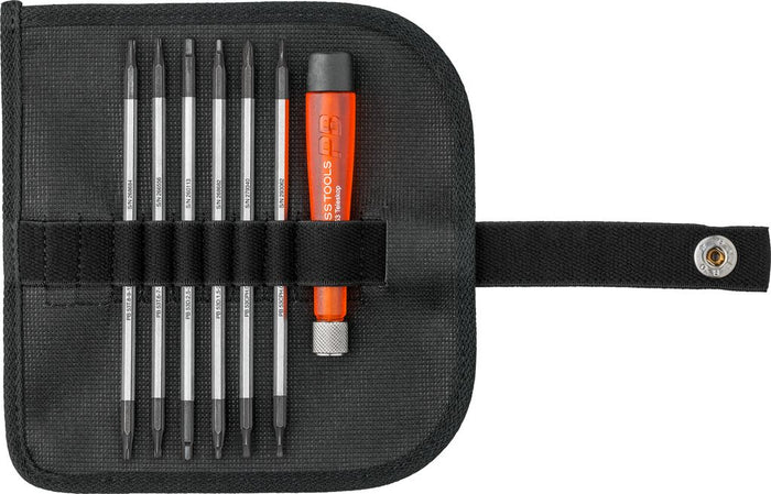 PB Swiss 513 Screwdriver Set with Duplex Blades in Roll-Up Case (in Cardboard Box)