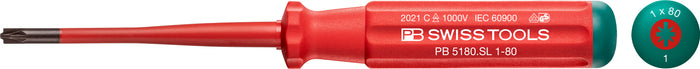 PB Swiss VDE Slim Screwdriver PZ/SL #1 x 80mm