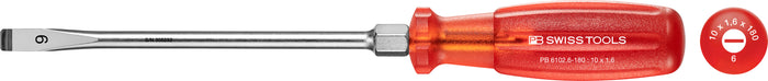 PB Swiss 6102 Multicraft Slotted Screwdriver 1.6 x 10 x 180mm