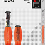 PB Swiss 6464.Red Insider Pocket Tool with Integrated Bit Magazine & 8 Bits in Cardboard Box