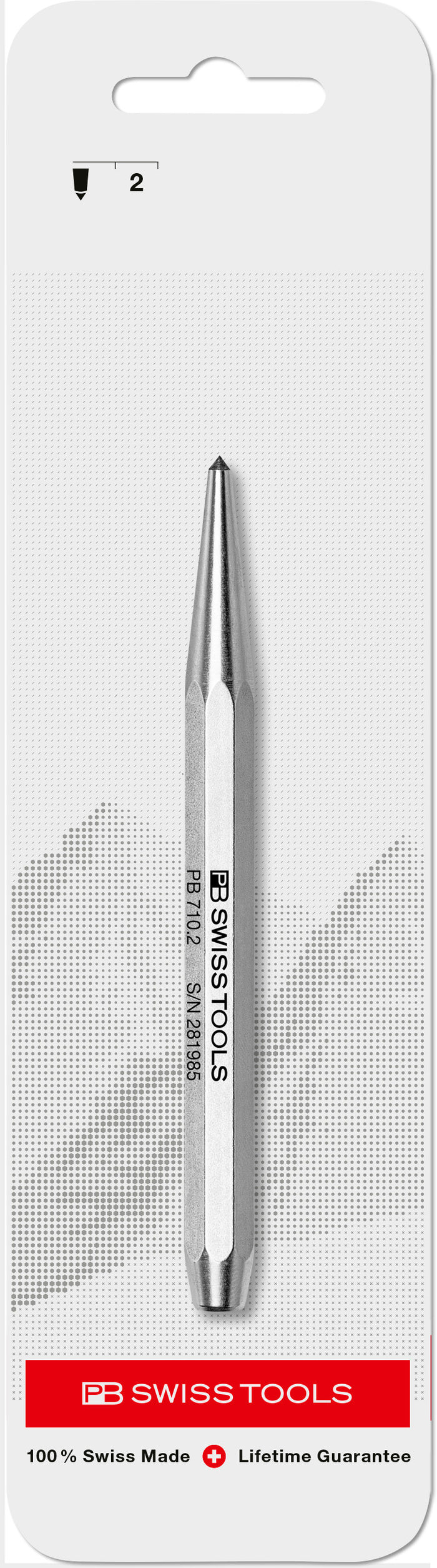 PB Swiss Centre Punch Octagonal 10 x 120mm in Skin Pack
