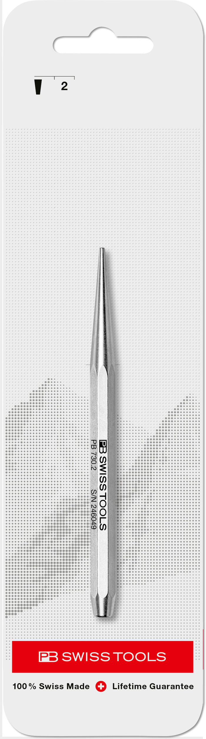 PB Swiss 730 Drift Punch Octagonal 8 x 110mm in Skin Pack