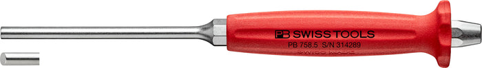 PB Swiss 758 Pin Punch, Drift Punch Octagonal with Handle 5mm
