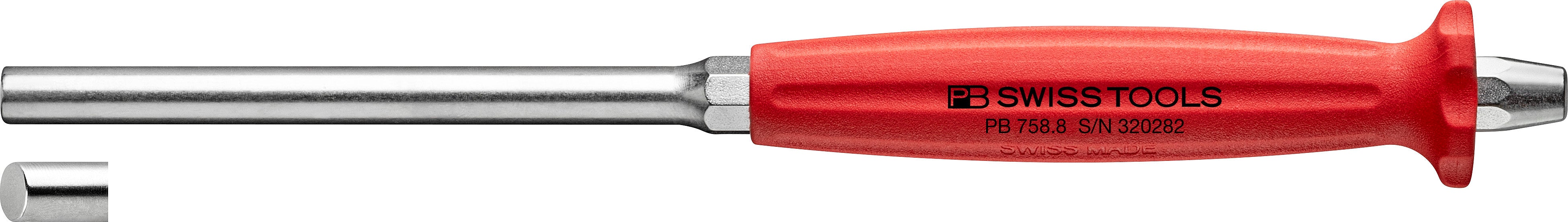 PB Swiss 758 Pin Punch, Drift Punch Octagonal with Handle 8mm For Sale