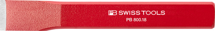 PB Swiss 800 Flat Chisel Red Powder Coated 18mm x 125mm