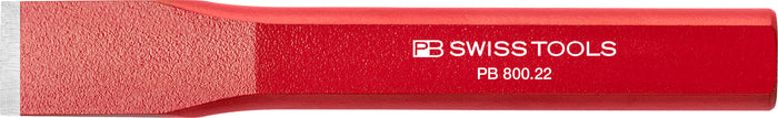 PB Swiss 800 Flat Chisel Red Powder Coated 22mm x 150mm