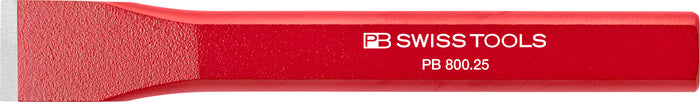 PB Swiss 800 Flat Chisel Red Powder Coated 25mm x 170mm
