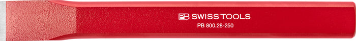 PB Swiss 800 Flat Chisel Red Powder Coated 28mm x 250mm