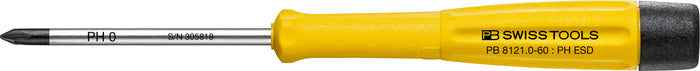 PB Swiss 8121 ESD Electronics Phillips Screwdriver PH0 x 60mm
