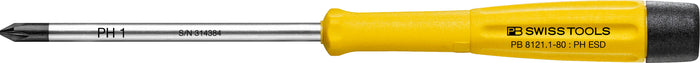 PB Swiss 8121 ESD Electronics Phillips Screwdriver PH1 x 80mm