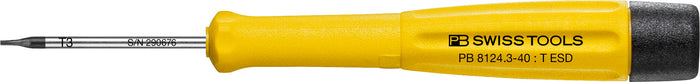 PB Swiss ESD Screwdriver for TX Screws TX3 x 40mm