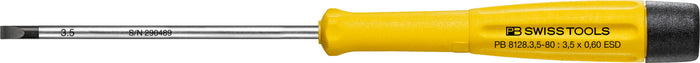 PB Swiss 8128 ESD Electronics Slotted Screwdriver 3.5 x 80mm