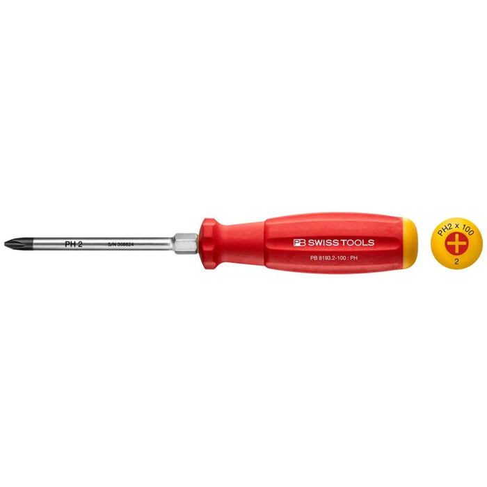 PB Swiss 8193 SwissGrip Phillips Screwdriver PH2
