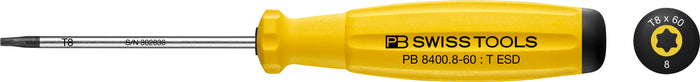PB Swiss Torx TX8 SwissGrip ESD Screwdriver