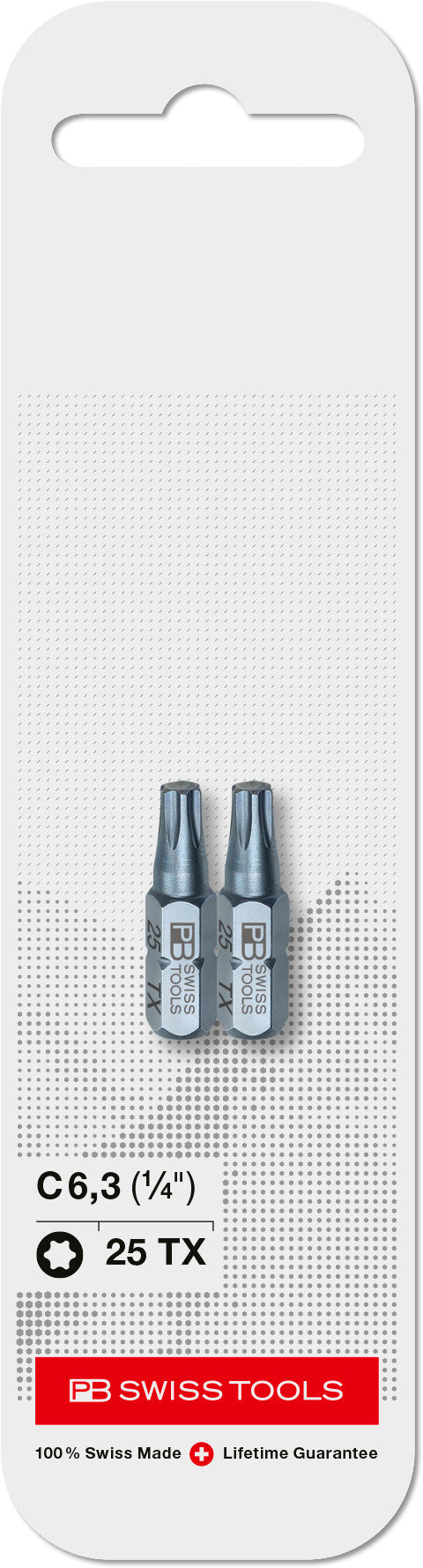 PB Swiss C6 400 CN2 Torx TX25 PrecisionBit Design C 6.3 (1/4