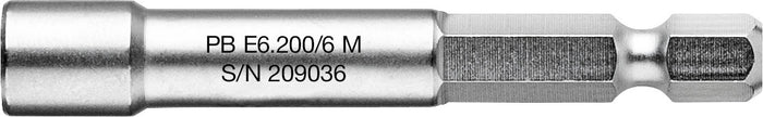 PB Swiss E6.200/6M Socket Wrench Bit Design E 6.3 (1/4