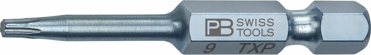 PB Swiss PrecisionBit Design E 6.3 (1/4") for Torx Plus Screws TXP9 x PB Swiss PrecisionBit Design E 6.3 (1/4") for Torx Plus Screws TXP9 x