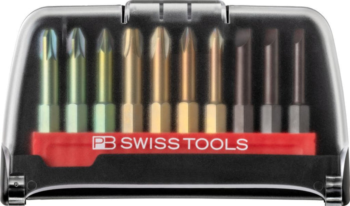 PB Swiss E6 701 BC PrecisionBits E6 Set in BitCase 10 Pce SL/PH/PZ