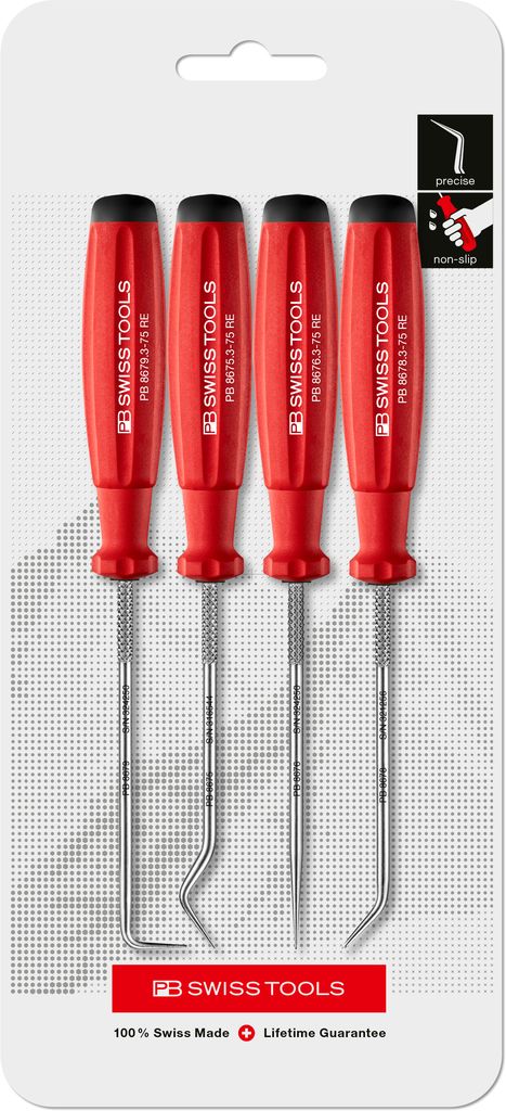 PB Swiss 8680 PickTool 4 Pce Set in Skin Pack
