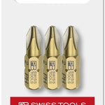 PB Swiss PrecisionBit Shape C 6.3 Phillips PH2 in Skin Pack, 3 Pce