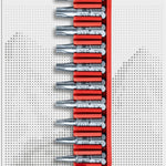 PB Swiss C6 710 CN PrecisionBits C6 Set in BitBlock 10 Pce Torx Security