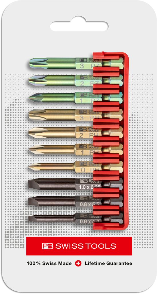 PB Swiss E6 701 CN PrecisionBits E6 Set in BitBlock 10 Pce SL/PH/PZ