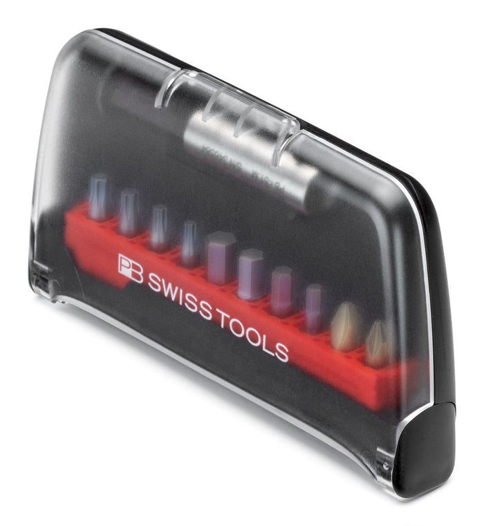 PB Swiss C6 700 BC PrecisionBits C6 Set in BitCase 10 Pce PH/TX/Hex