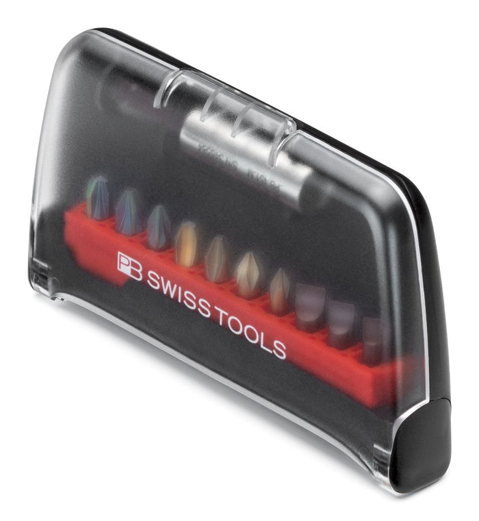 PB Swiss C6 701 BC PrecisionBits C6 Set in BitCase 10 Pce SL/PH/PZ