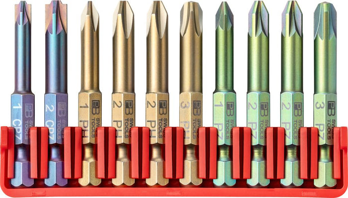 PB Swiss E6 712 CN PrecisionBits E6 Set in BitBlock 10 Pce PH PZ & PZ/SL