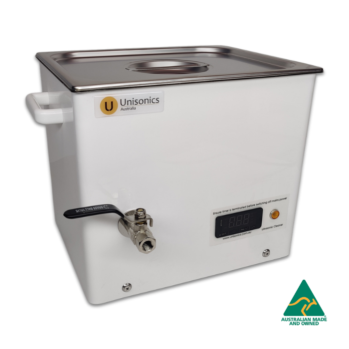 Unisonics FXP14 - 10L Ultrasonic Cleaner with Digital Timer (No Heat)
