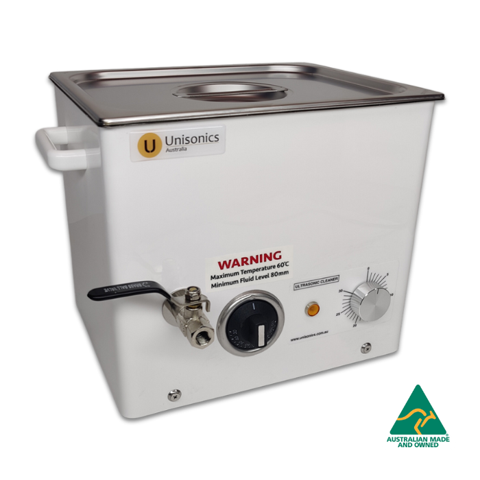 Unisonics FXP14 - 10L Ultrasonic Cleaner with Mechanical Timer (With Heat)