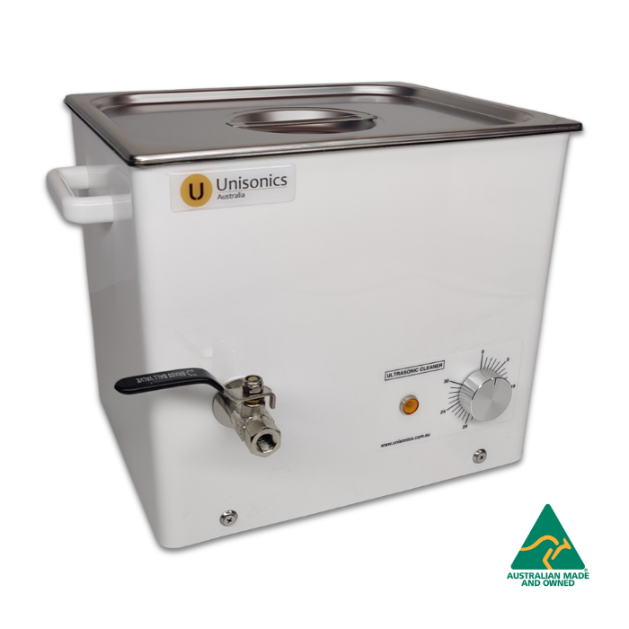 Unisonics FXP14 - 10L Ultrasonic Cleaner with Mechanical Timer (No Heat)