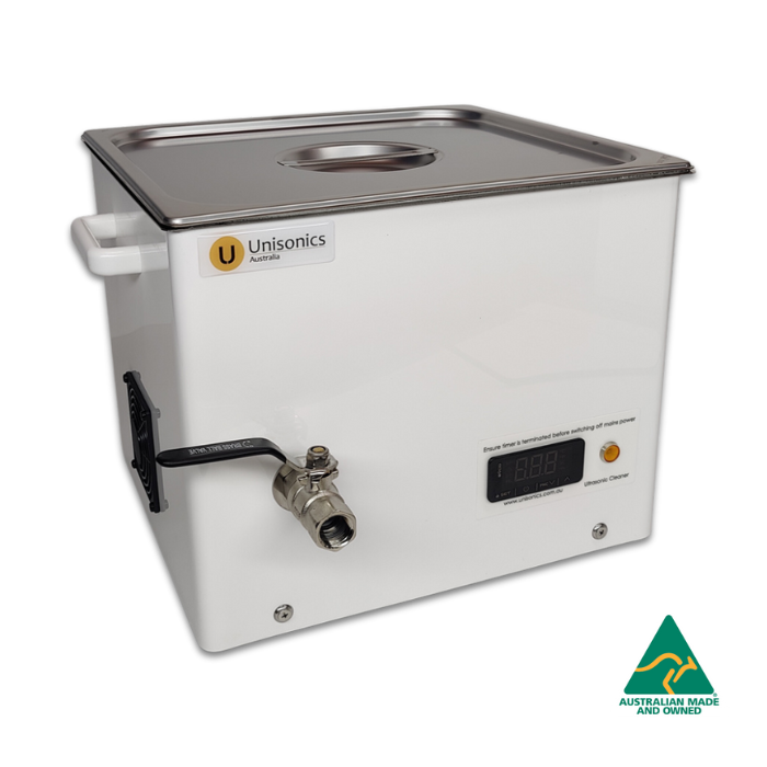 Unisonics FXP16 - 14L Ultrasonic Cleaner with Digital Timer (No Heat)