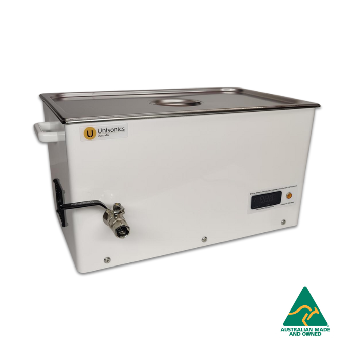 Unisonics FXP20D - 21.5L Ultrasonic Cleaner with Mechanical Timer (No Heat)