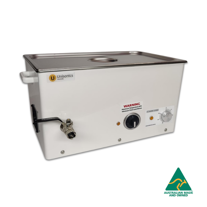 Unisonics FXP20 - 21.5L Ultrasonic Cleaner with Mechanical Timer (With Heat)
