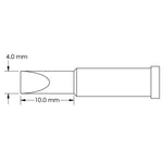 Metcal Chisel Tip (GT4) 4.0x10.0mm GT4-CH0040S