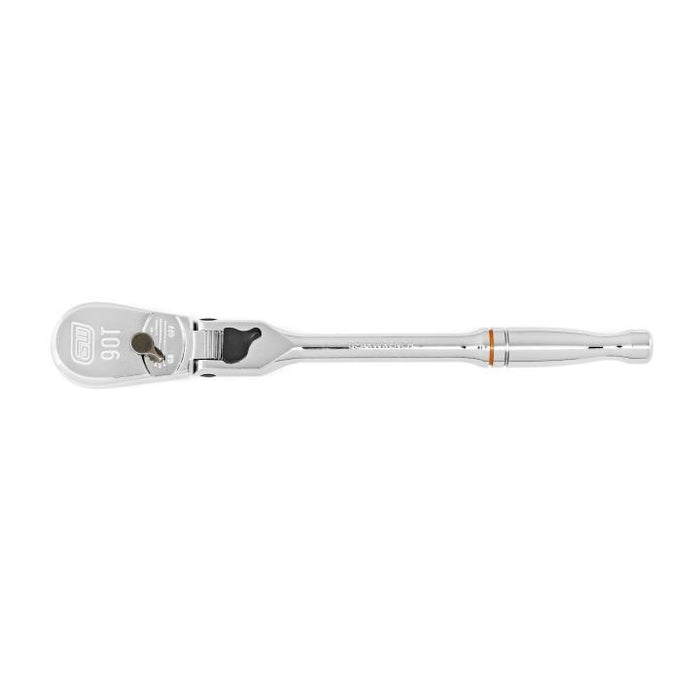 Gearwrench 2 Piece 1/4” & 3/8” Drive 90-Tooth Dual Material Locking Flex Head Teardrop Ratchet Set 81274T