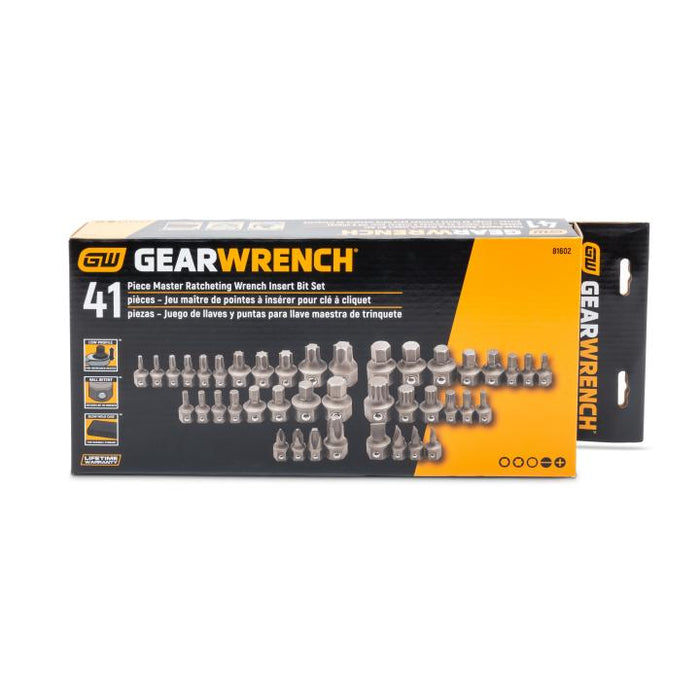 Gearwrench Phillips®/Slotted/Torx®/Hex/Triple Square Insert Bit Set for 6 & 12 Point Wrenches 81602
